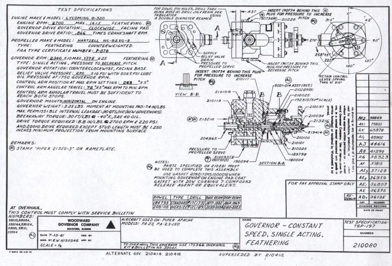 Woodward Aircraft Propeller Governor OldWoodward History Gallery